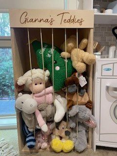 Children's Teddy Soft Toy Zoo Wooden Storage - Haisley Design