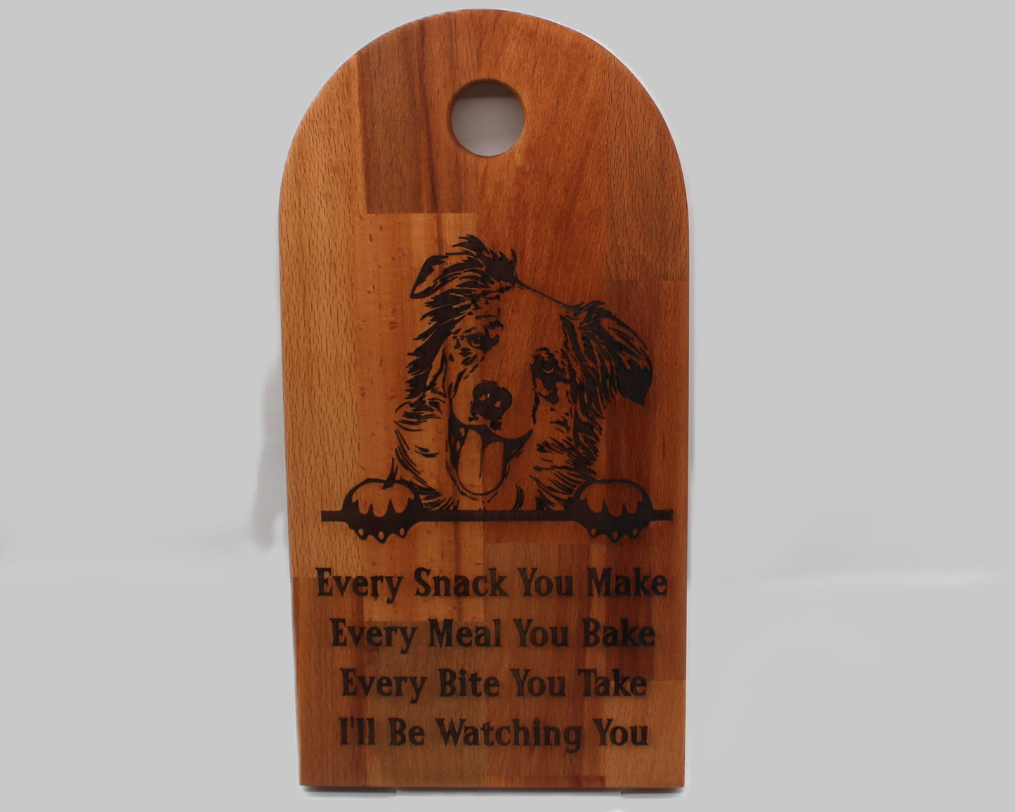 Arch Shaped Every Snack Serving Board - Australian Shepherd
