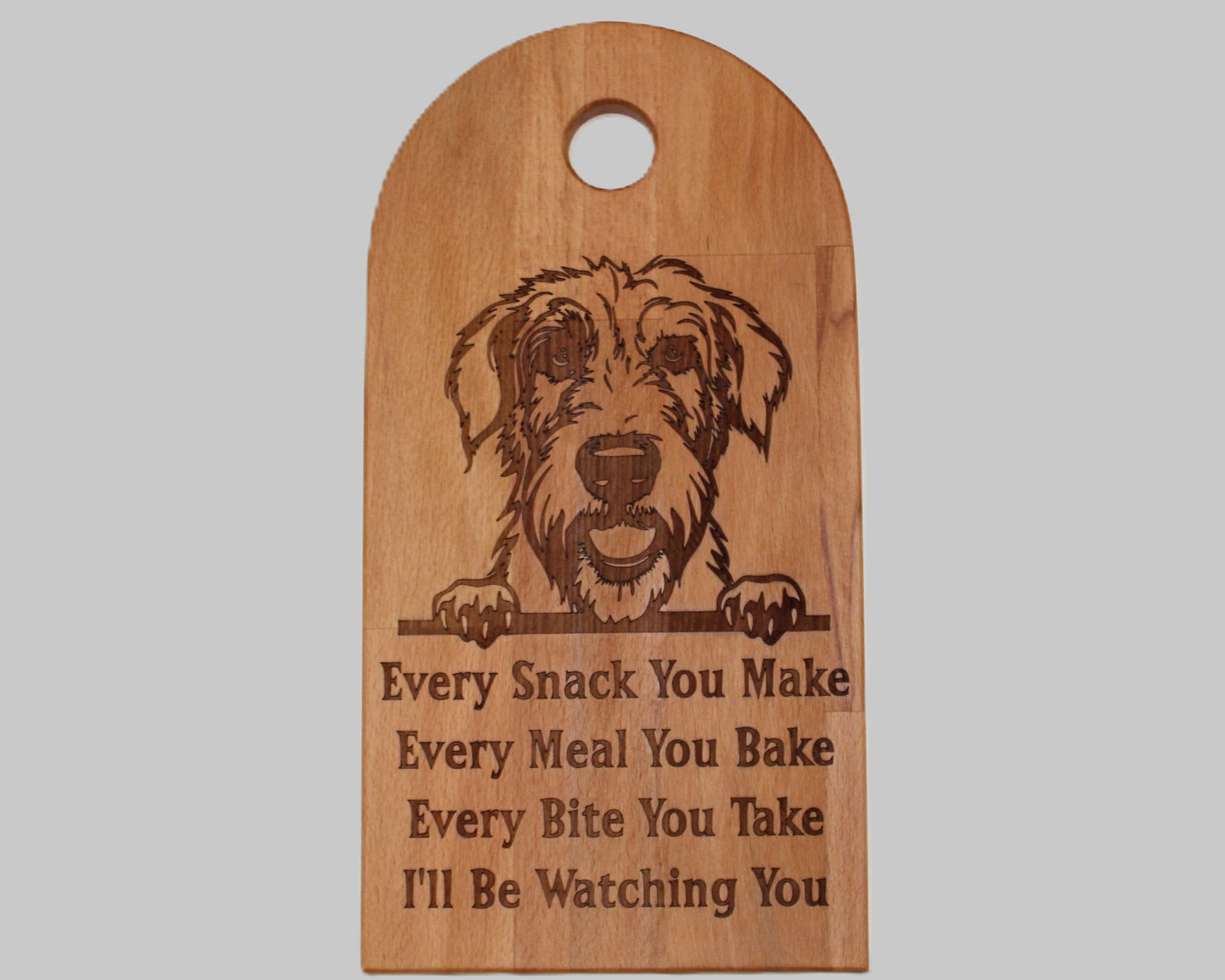 Arch Shaped Every Snack Serving Board - Irish Wolfhound