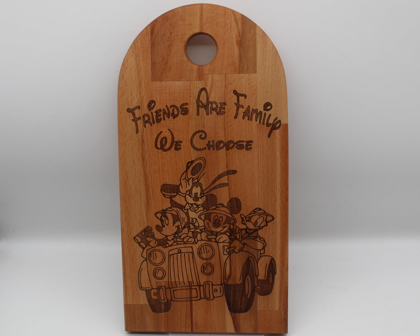 Arch Shaped Friends Are Family Serving Board - Mickey