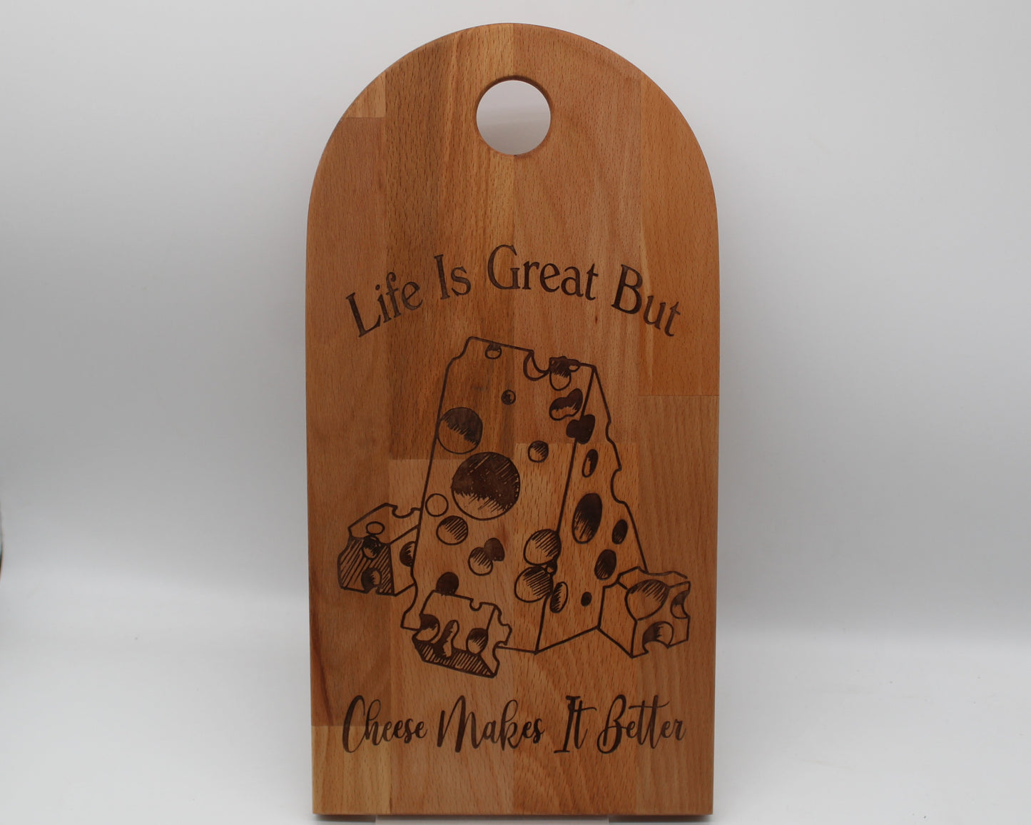 Arch Shaped Wine - Life Is Great Serving Board