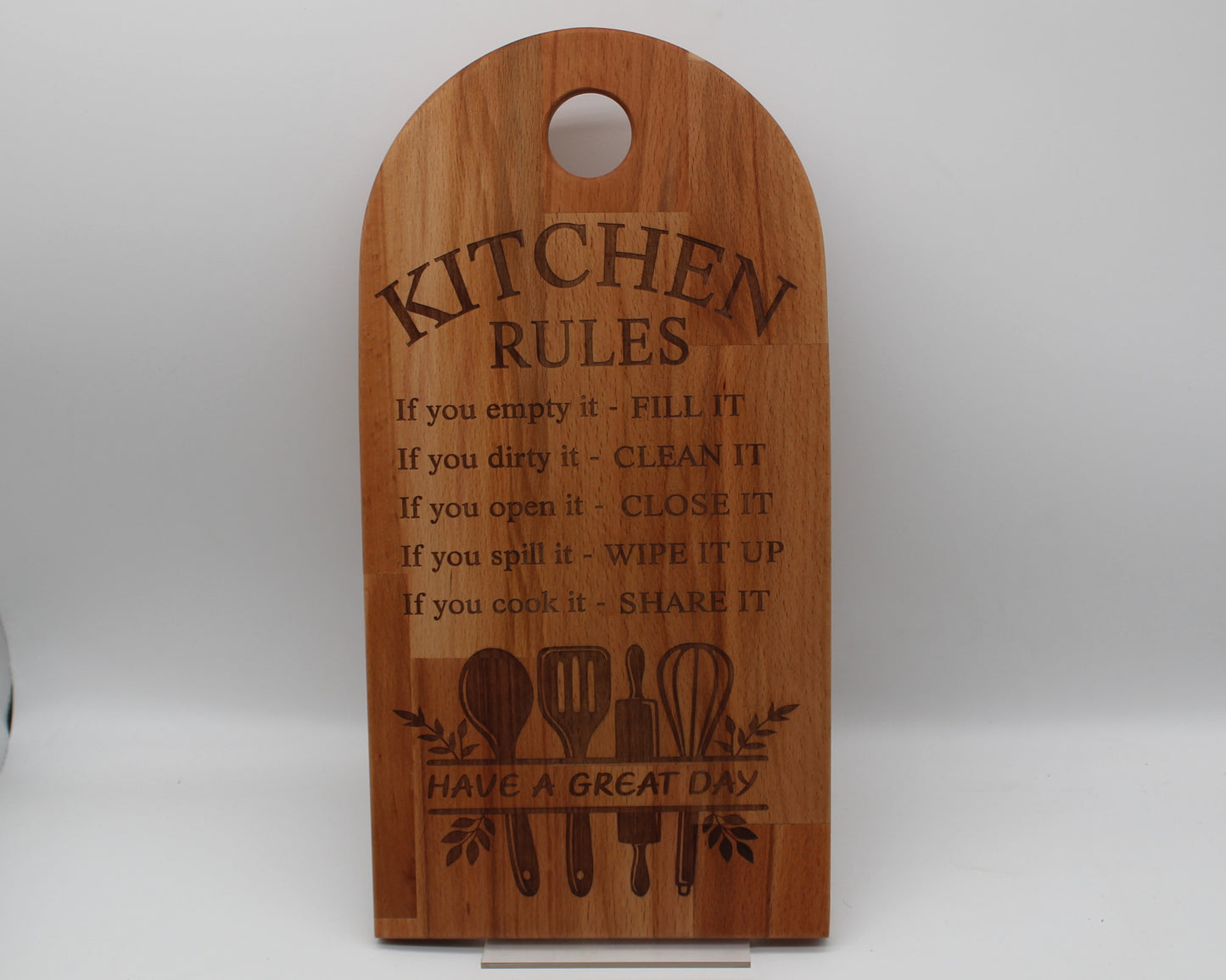 Arch Shaped Kitchen - Rules Serving Board
