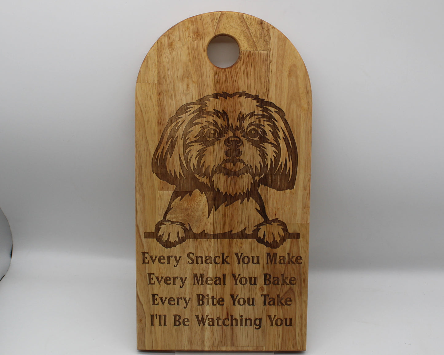 Arch Shaped Every Snack Serving Board - Shih Tzu