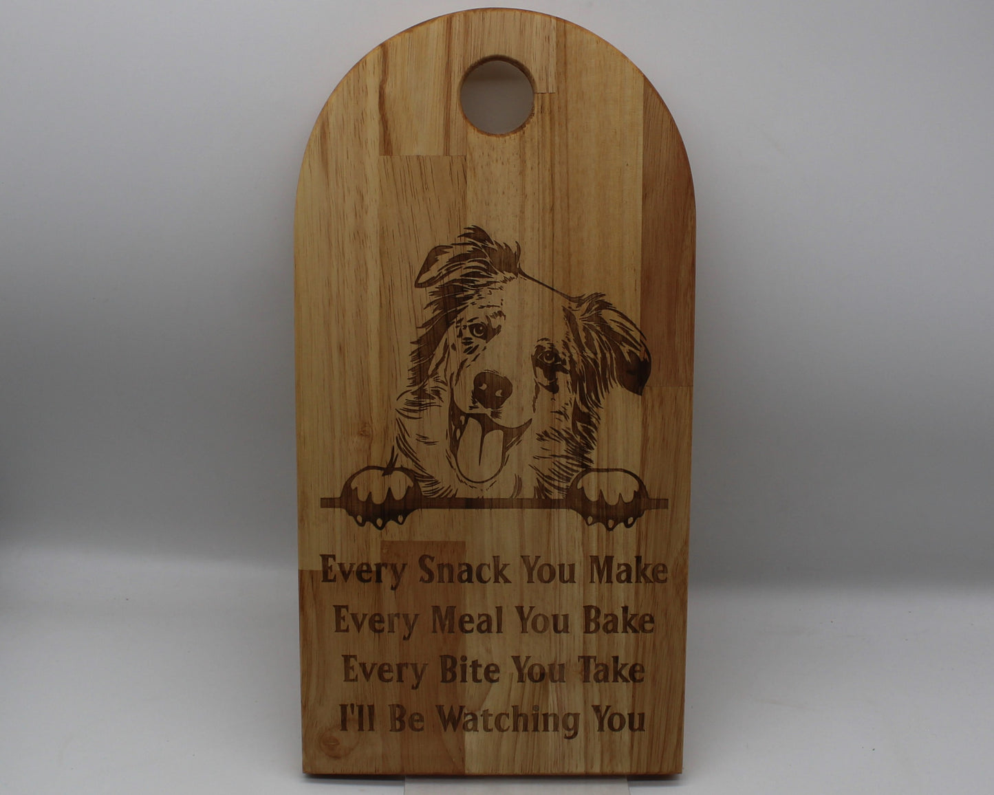 Arch Shaped Every Snack Serving Board - Australian Shepherd