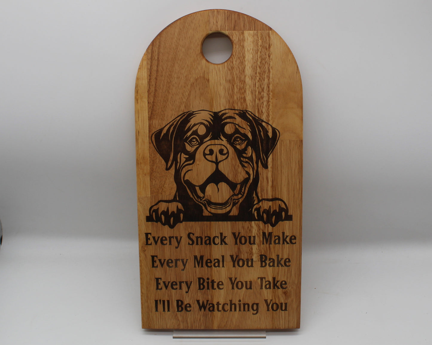Arch Shaped Every Snack Serving Board - Rottweiler