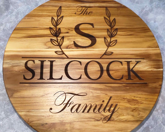 Lazy Susan Personalised - extra large 60cm - Haisley Design