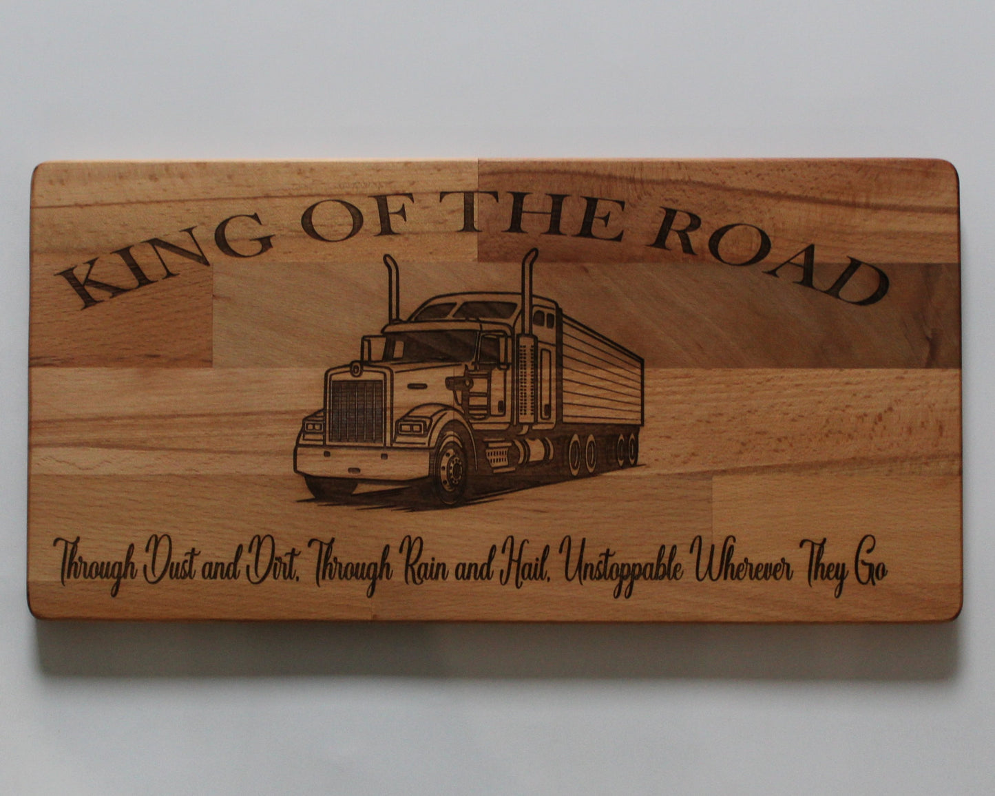 King Of The Road Truck Male - Serving or Chopping Board