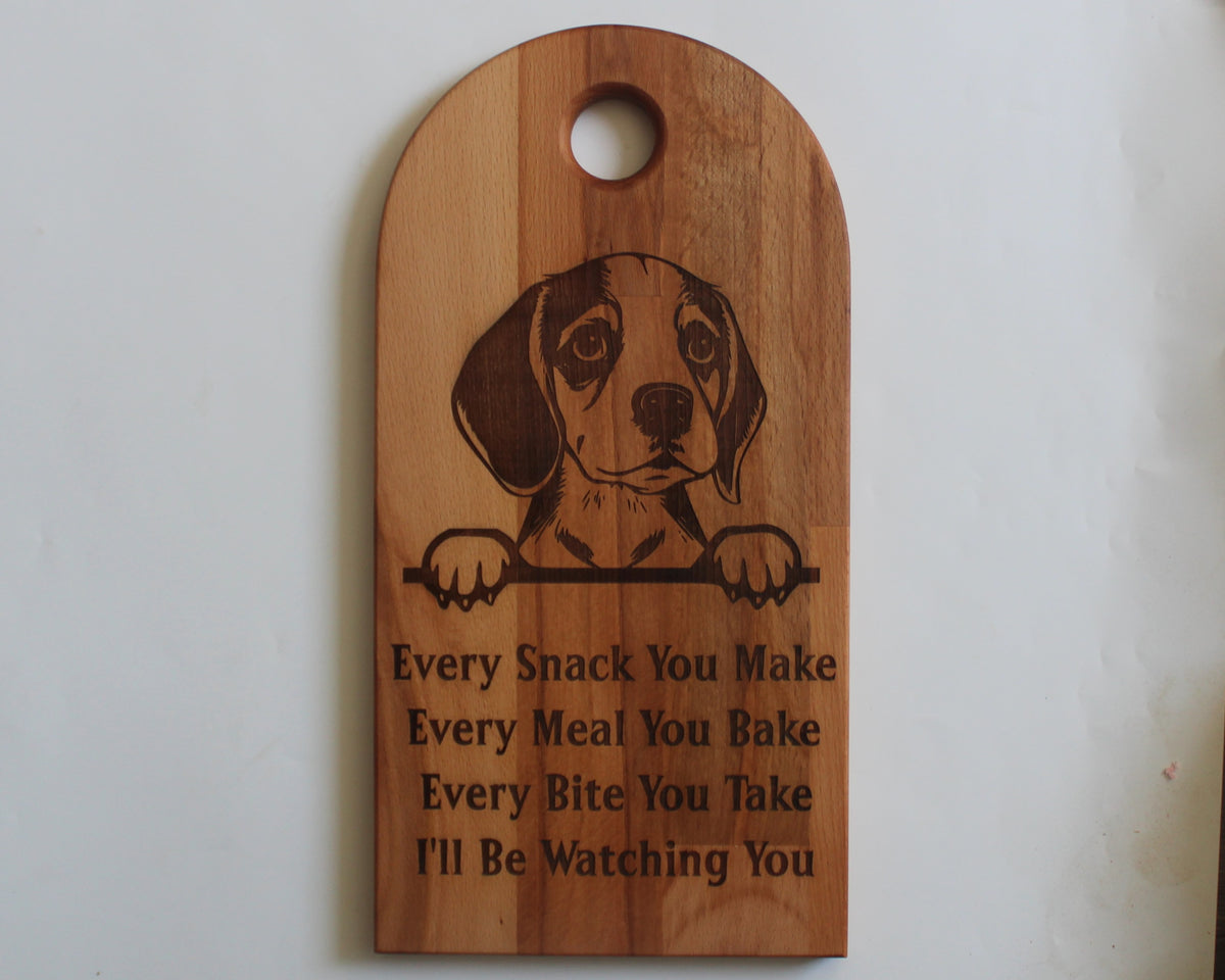 Arch Shaped Every Snack Serving Board - Beagle