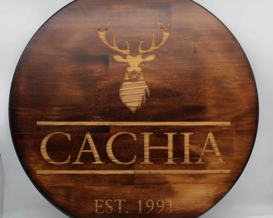 Lazy Susan Deer Personalised Extra Large - Haisley Design