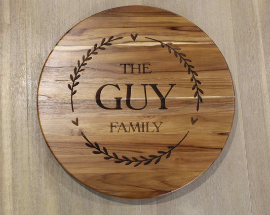 Lazy Susan Heart Personalised - Haisley Design