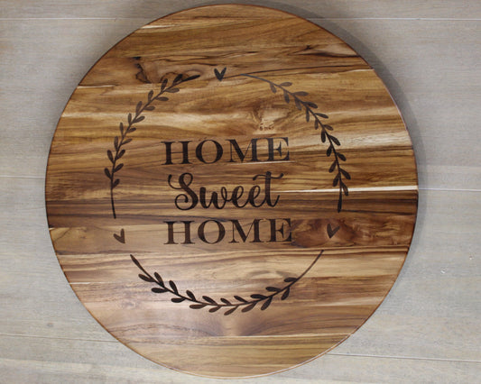 Lazy Susan Home Sweet Home - extra large 60cm - Haisley Design