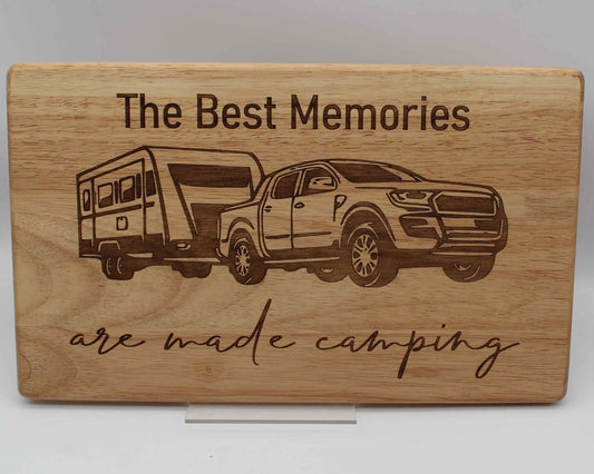 Caravan chopping board - Teh best memories - Haisley design