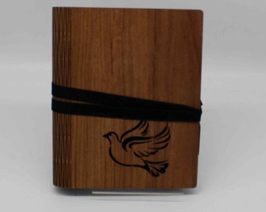 Wooden Living Hinge Note Book (A5) Assorted Designs Dove - Haisley Design