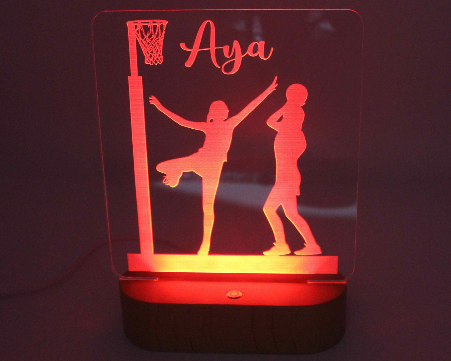 Netball Night Light Personalised