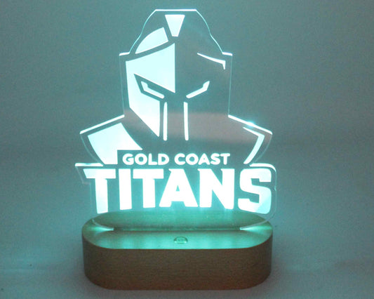 NRL Display Night Light Titans - Haisley Design