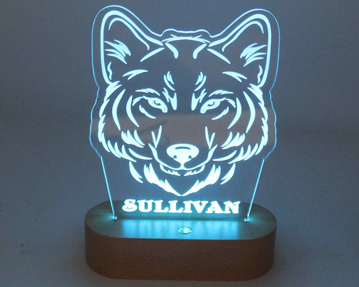 Wolf Night Light personalised