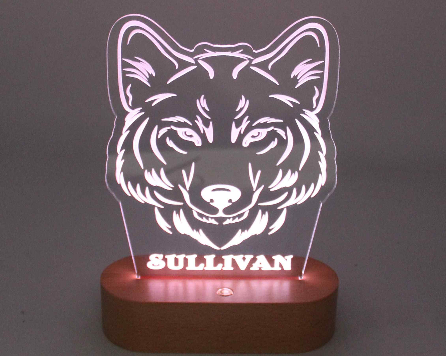 Wolf Night Light personalised