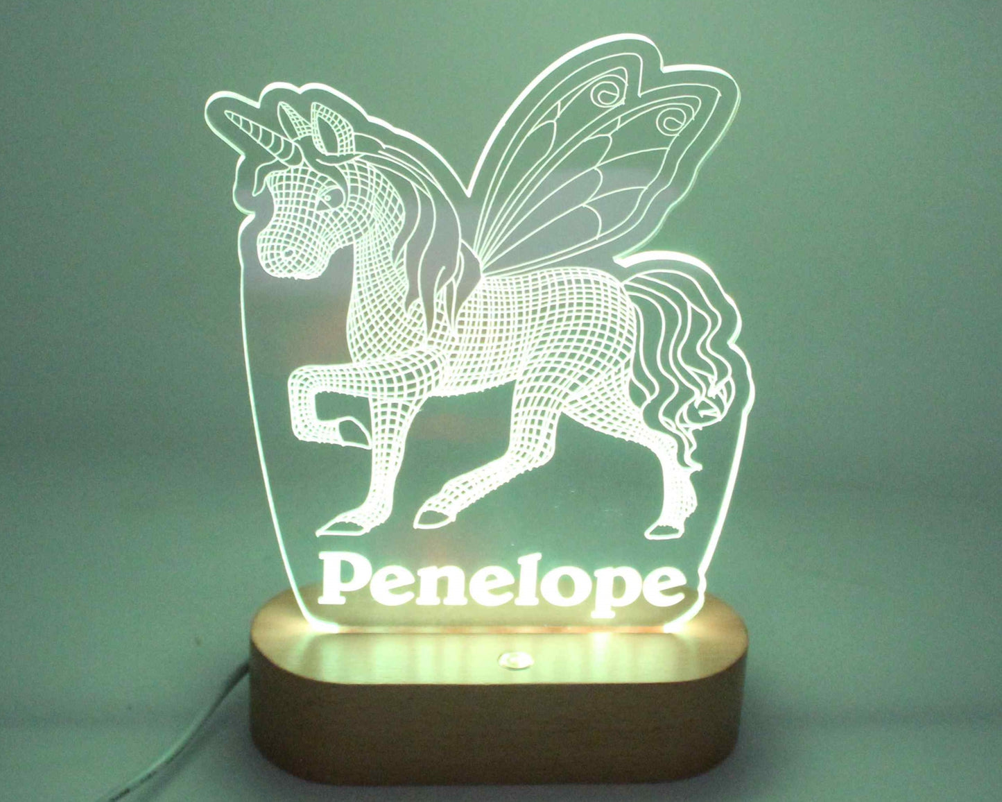 Unicorn Night Light Personalised