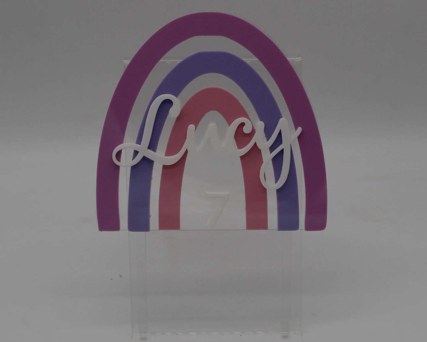 Rainbow Cake Topper - Haisley Design