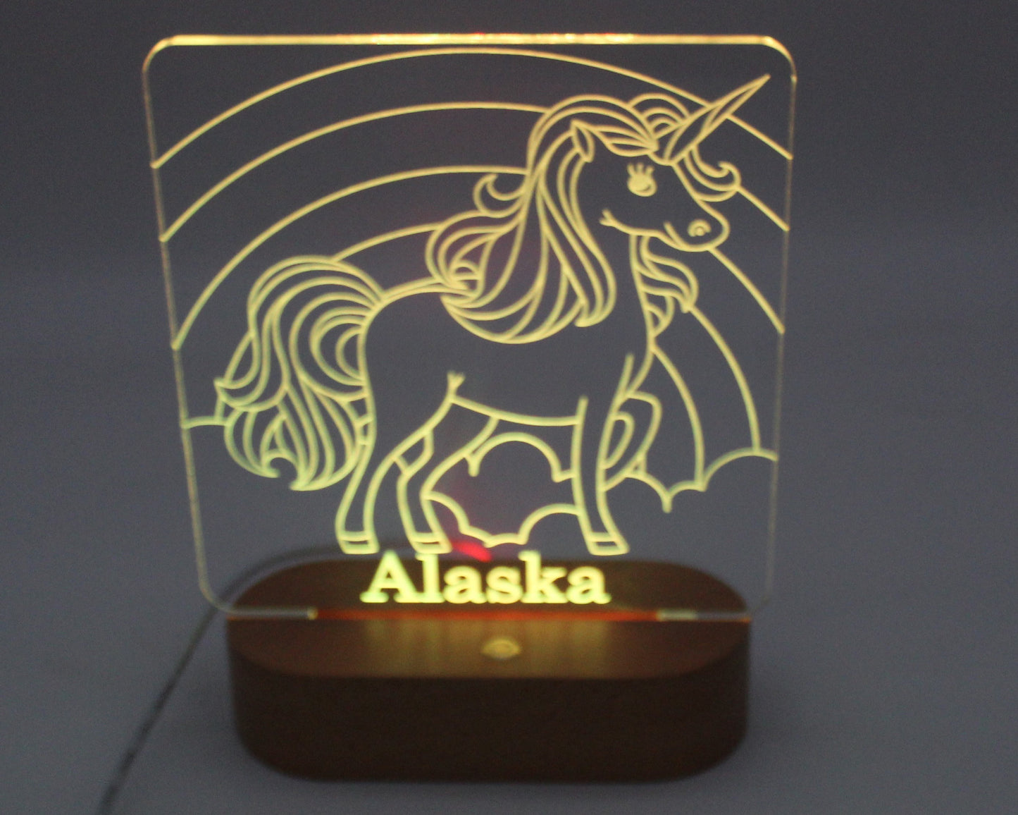 Unicorn Night Light Personalised
