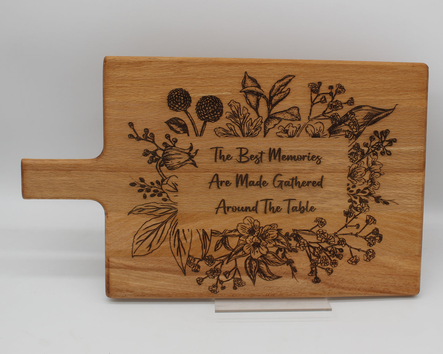 Flowers - the best memories chopping board - haisley design