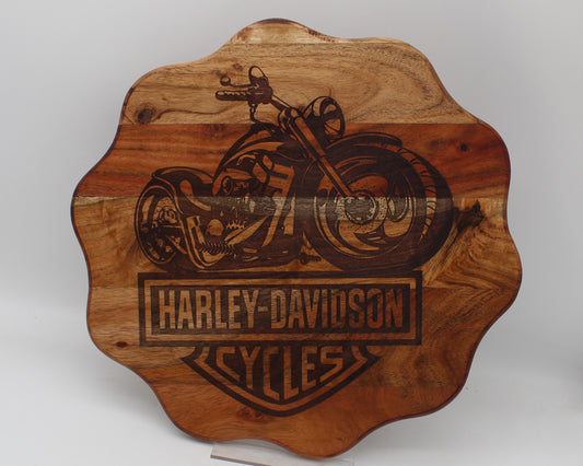 wave Shaped - Harley Davidson Chopping Board Design - Haisley Design