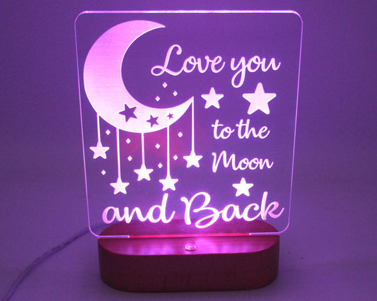 To The Moon And Back Night Light