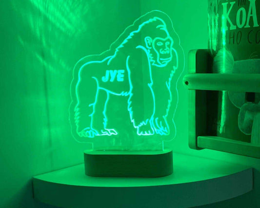 Ape King Kong Night Light Personalised - Haisley Design