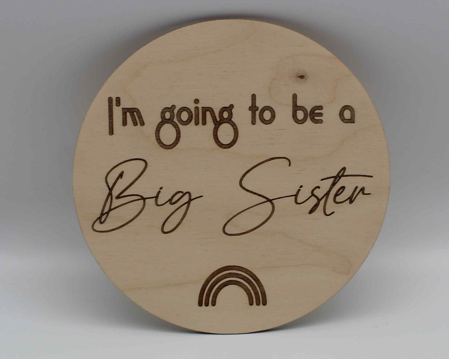 Big Brother or Sister Baby Announcement Disc - Haisley Design
