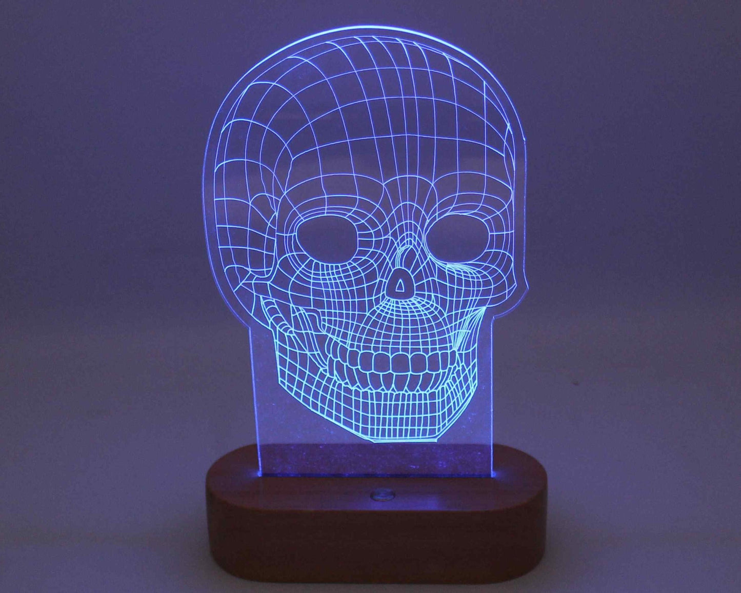 Skull 3D Illusion Night Light - Haisley Design