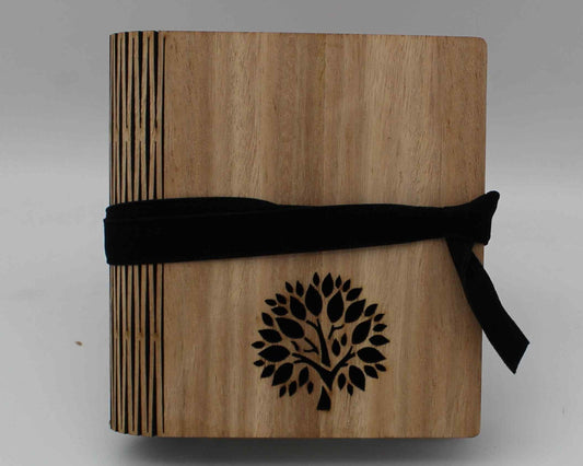 Wooden Living Hinge Note Book (A5) Assorted Designs Tree - Haisley Design