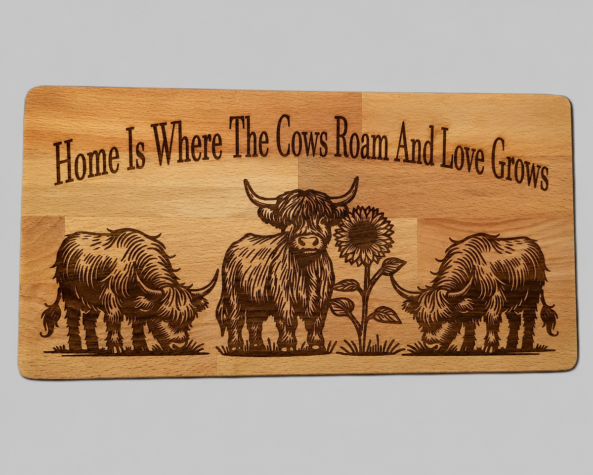 Cow Assorted Designs Serving Boards