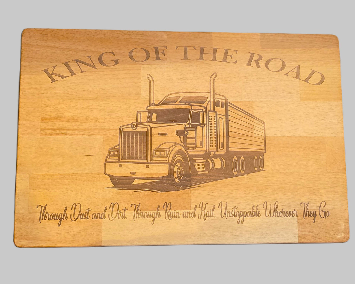 King Of The Road Truck Male - Serving or Chopping Board
