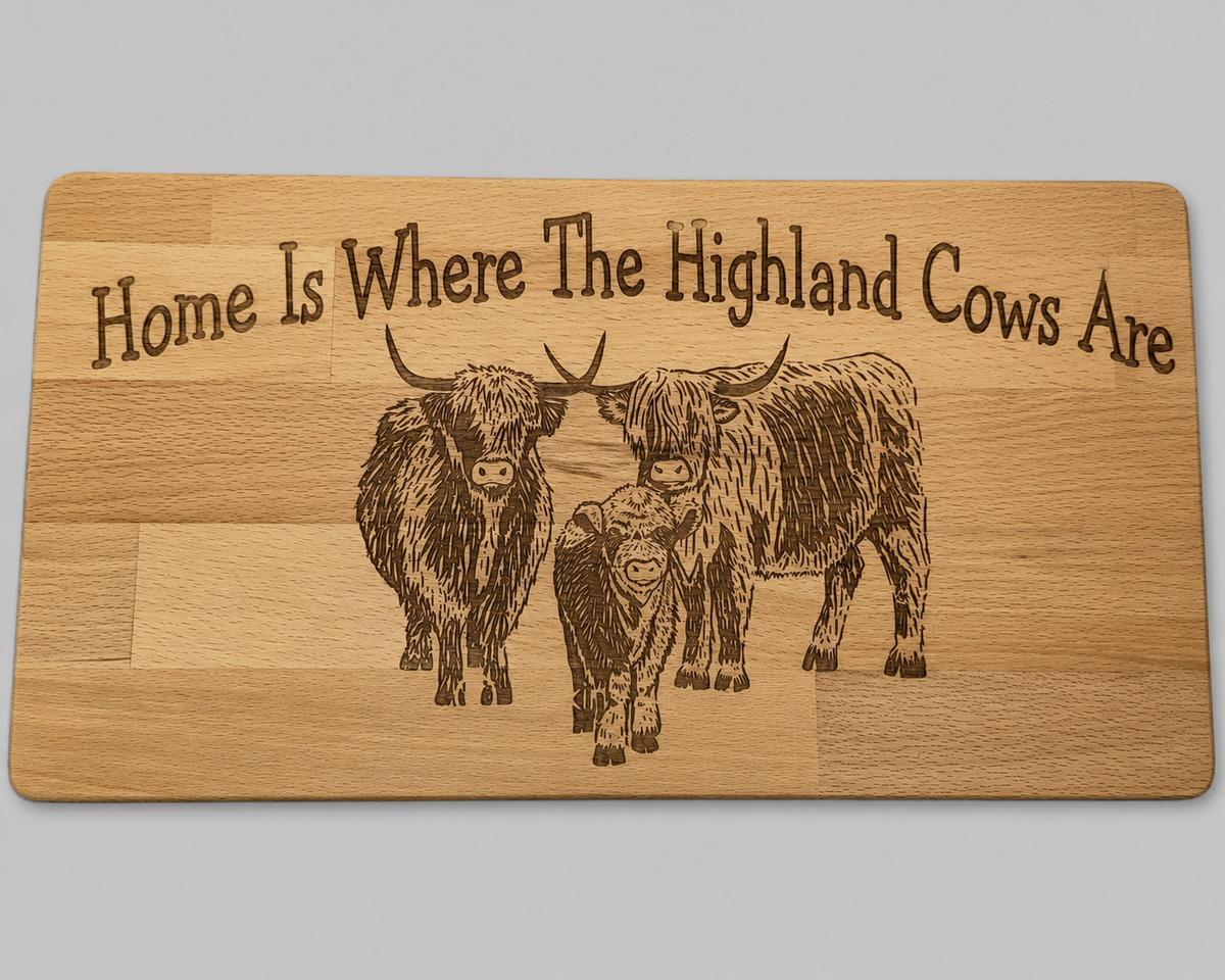Cow Assorted Designs Serving Boards