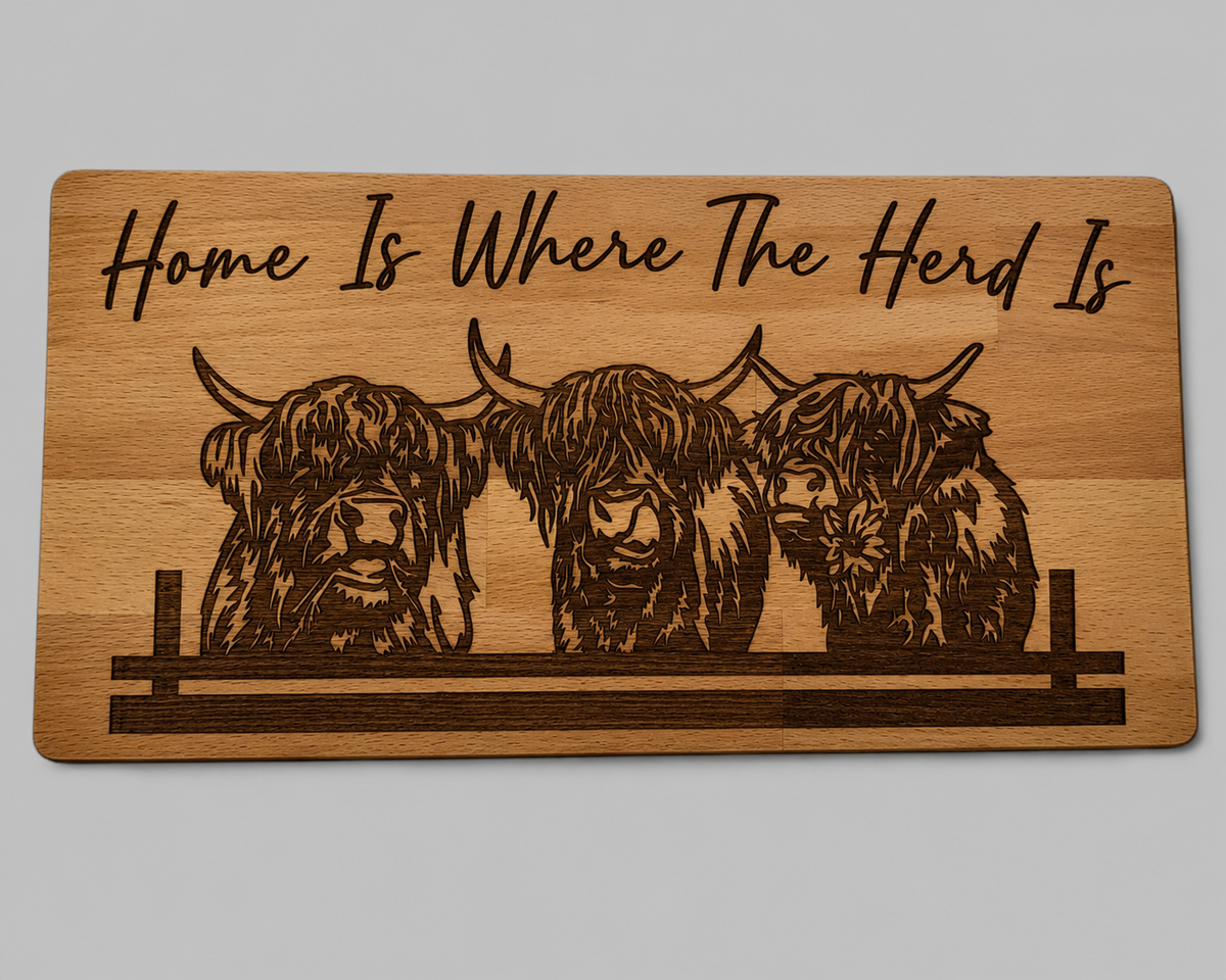 Cow Assorted Designs Serving Boards