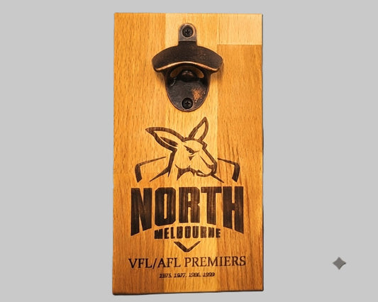 North Melbourne Engraved Bottle Opener
