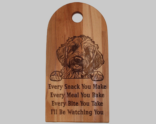 Arch Shaped Every Snack Serving Board - Goldendoodle