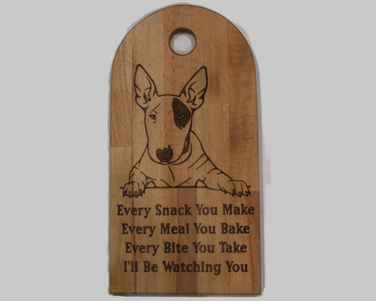 Arch Shaped Every Snack Serving Board - Bull Terrier