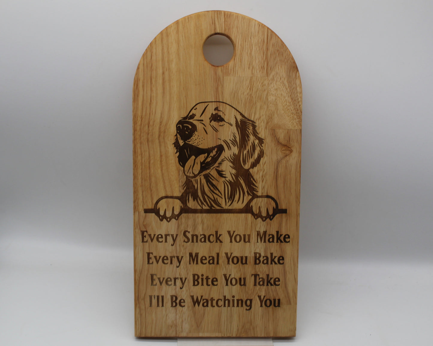 Arch Shaped Every Snack Serving Board - Golden Retriever