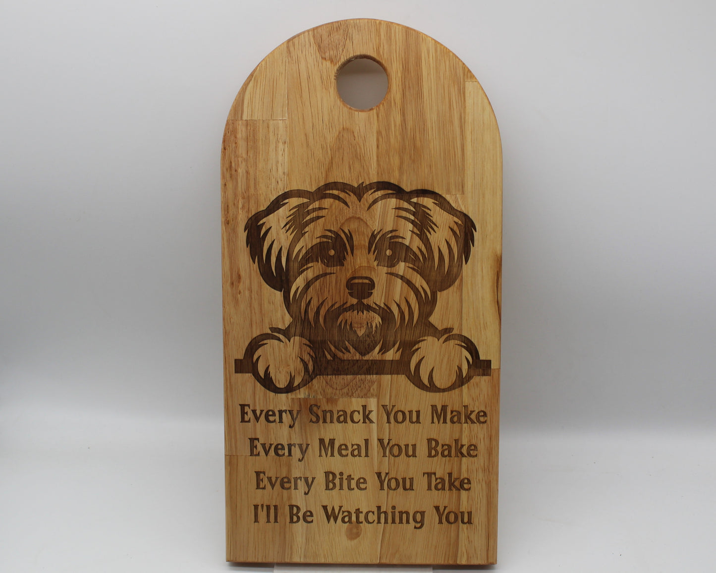 Arch Shaped Every Snack Serving Board - Maltese Terrier