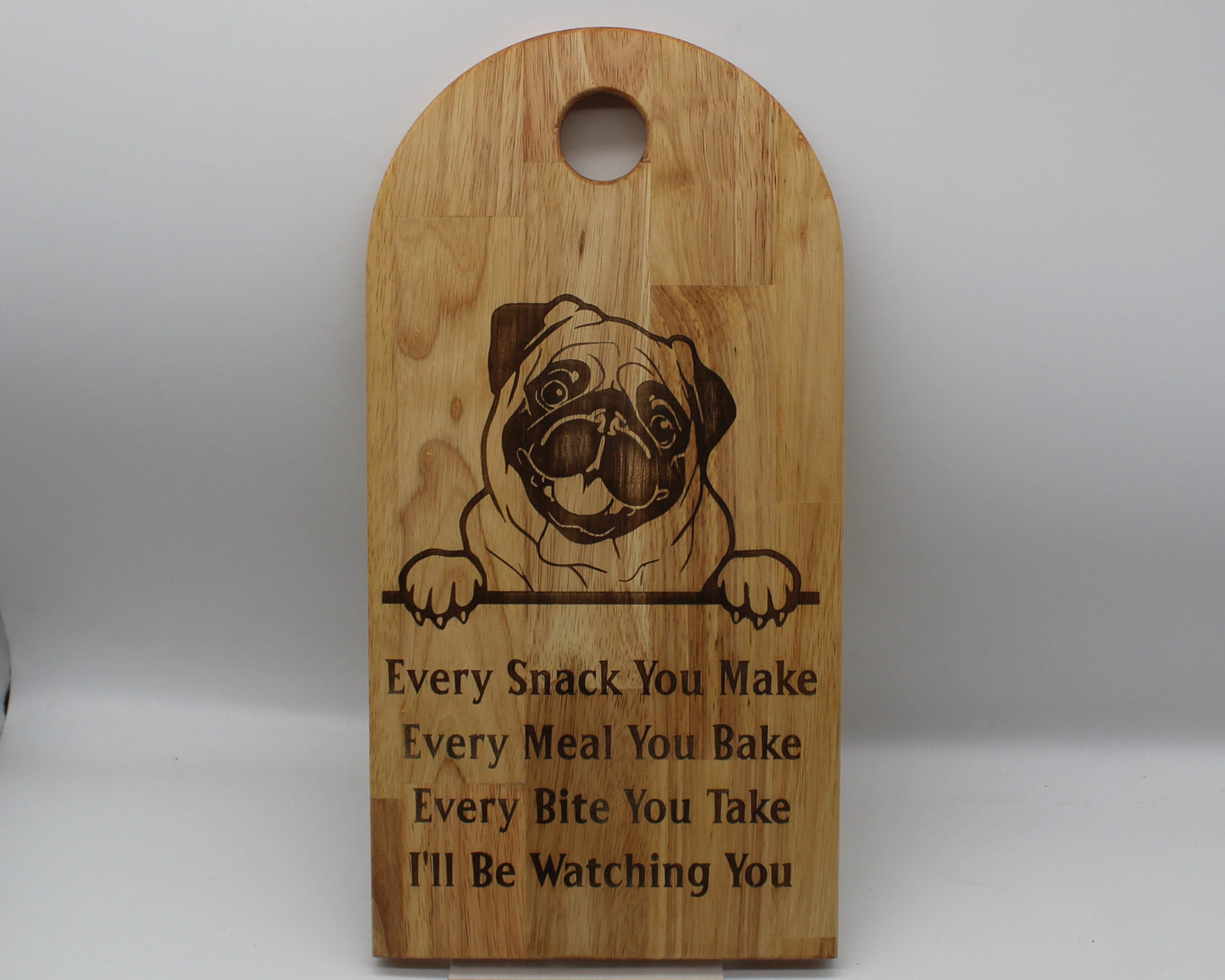 Arch Shaped Every Snack Serving Board - Pug 2