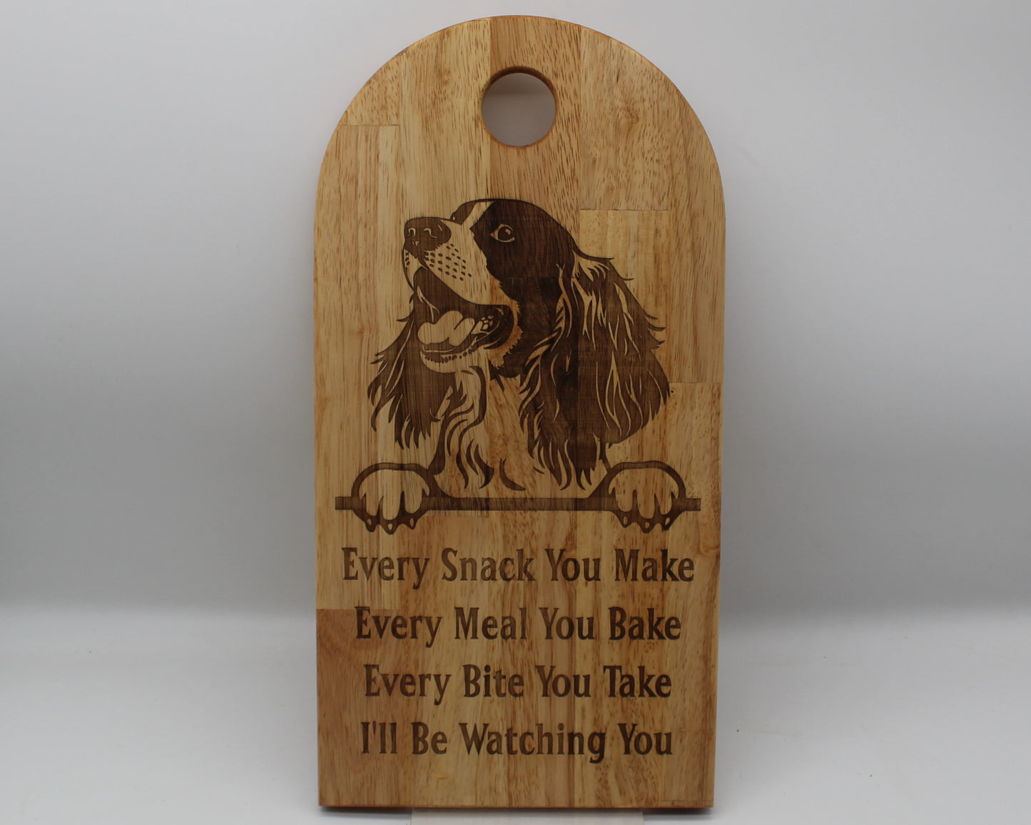 Arch Shaped Every Snack Serving Board - Springer Spaniel