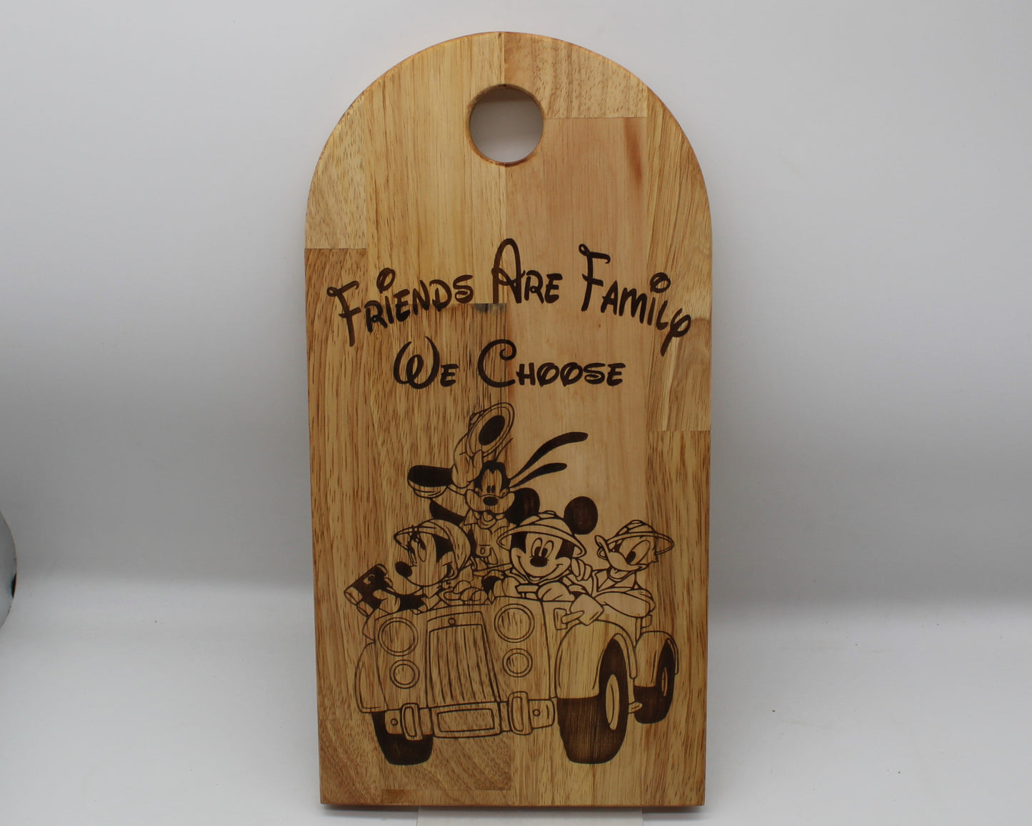 Arch Shaped Friends Are Family Serving Board - Mickey