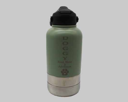 Dog Water Bottle - Food, Water & Adventure