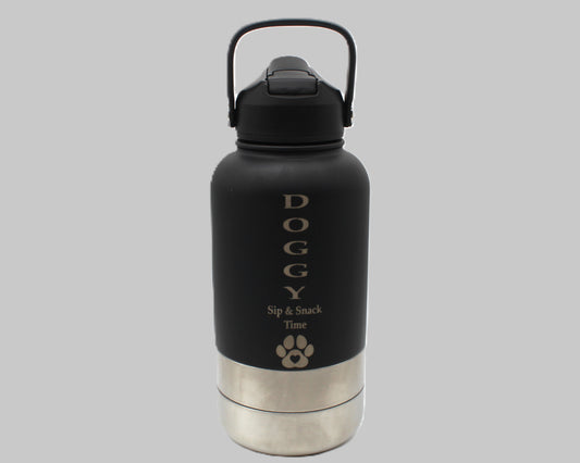 Dog Water Bottle Sip & Snack Time
