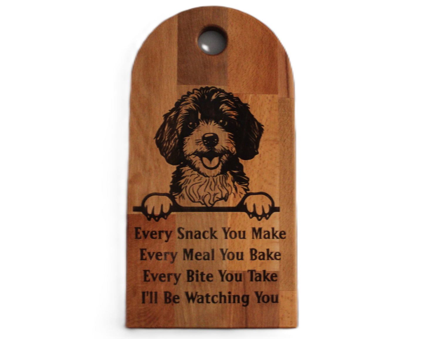 Arch Shaped Every Snack Serving Board - Cavapoo (Beech)