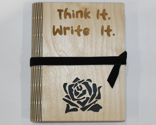 Wooden Living Hinge Note Book (A5) Assorted Designs Set  1