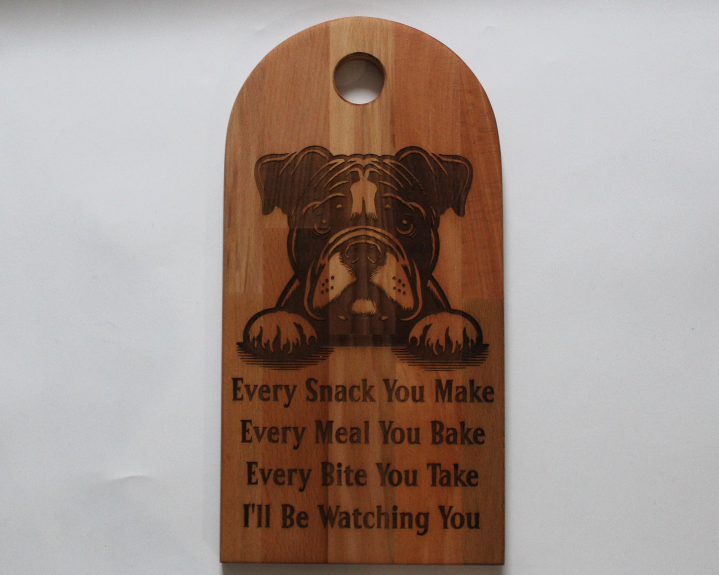 Arch Shaped Every Snack Serving Board - Bulldog