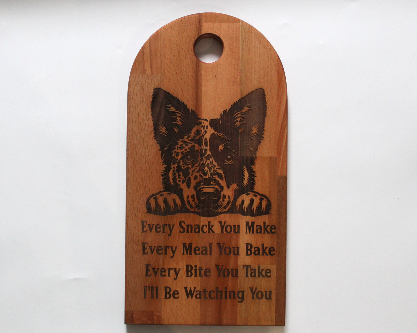Arch Shaped Every Snack Serving Board - Australia Cattle Dogs /Blue healers