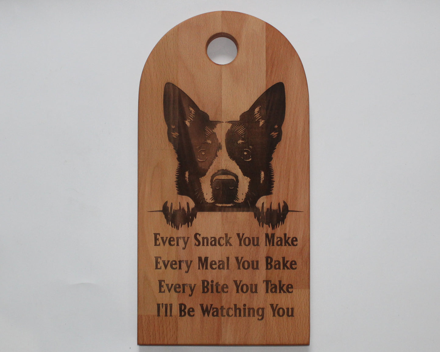Arch Shaped Every Snack Serving Board - Australia Cattle Dogs /Blue healers